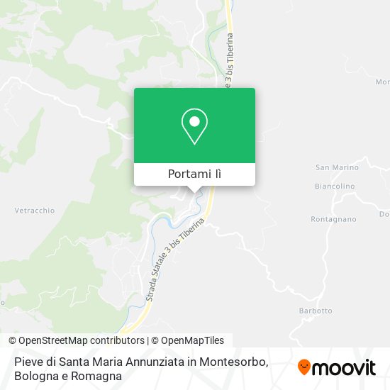 Mappa Pieve di Santa Maria Annunziata in Montesorbo