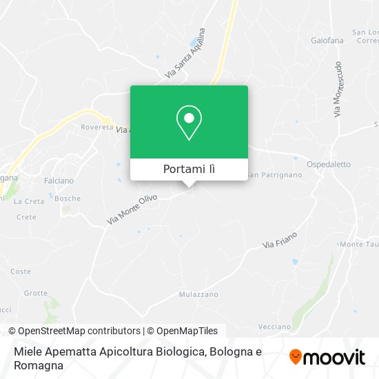 Mappa Miele Apematta Apicoltura Biologica