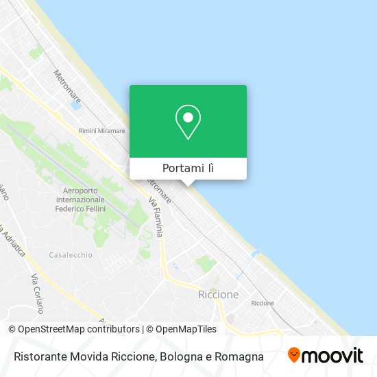 Mappa Ristorante Movida Riccione