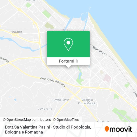 Mappa Dott.Sa Valentina Pasini - Studio di Podologia