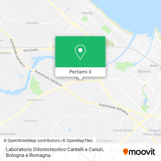 Mappa Laboratorio Odontotecnico Cantelli e Canuti