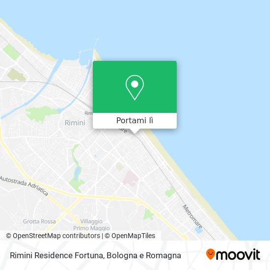 Mappa Rimini Residence Fortuna