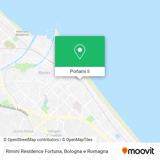 Mappa Rimini Residence Fortuna