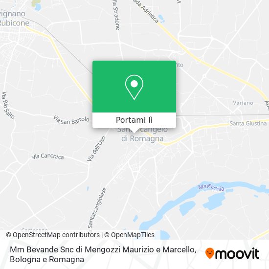 Mappa Mm Bevande Snc di Mengozzi Maurizio e Marcello