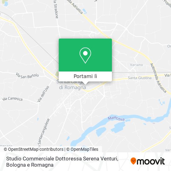 Mappa Studio Commerciale Dottoressa Serena Venturi