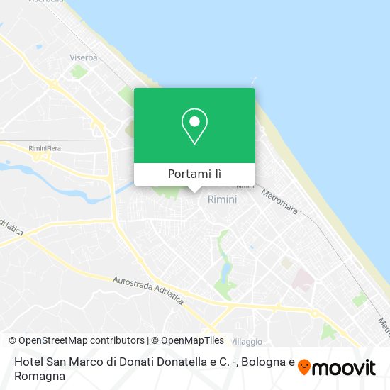 Mappa Hotel San Marco di Donati Donatella e C. -