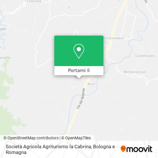 Mappa Società Agricola Agriturismo la Cabrina