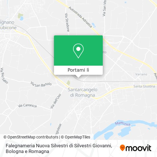 Mappa Falegnameria Nuova Silvestri di Silvestri Giovanni