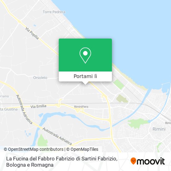 Mappa La Fucina del Fabbro Fabrizio di Sartini Fabrizio