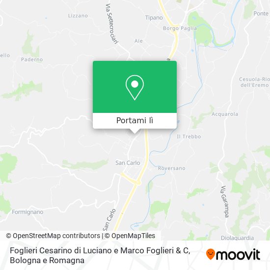 Mappa Foglieri Cesarino di Luciano e Marco Foglieri & C