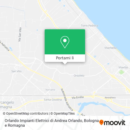 Mappa Orlando Impianti Elettrici di Andrea Orlando