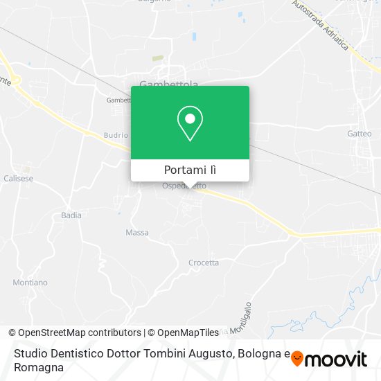 Mappa Studio Dentistico Dottor Tombini Augusto