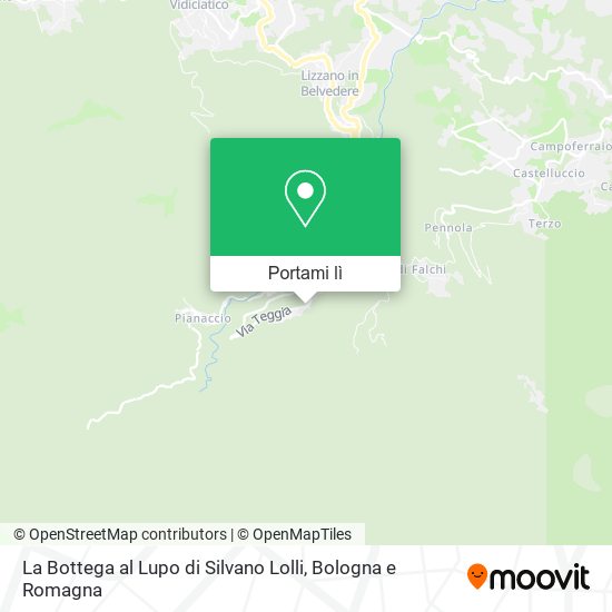 Mappa La Bottega al Lupo di Silvano Lolli