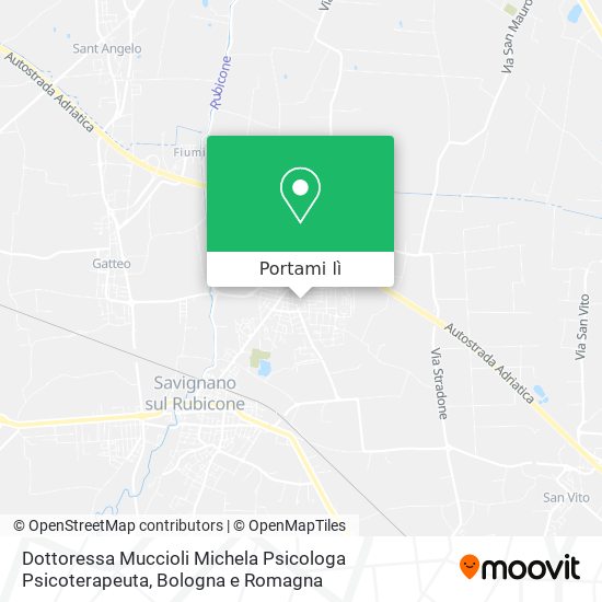 Mappa Dottoressa Muccioli Michela Psicologa Psicoterapeuta