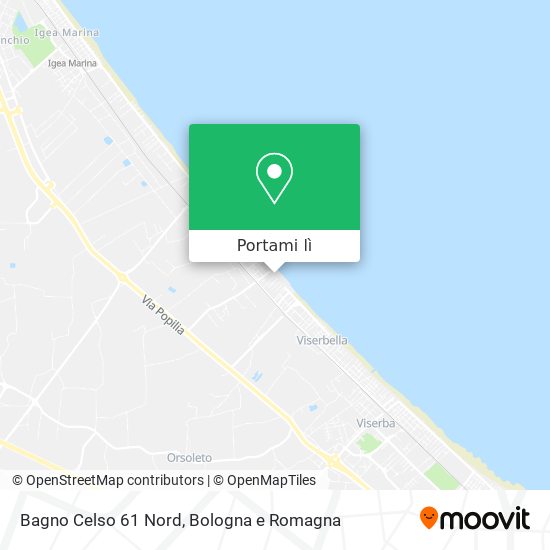 Mappa Bagno Celso 61 Nord