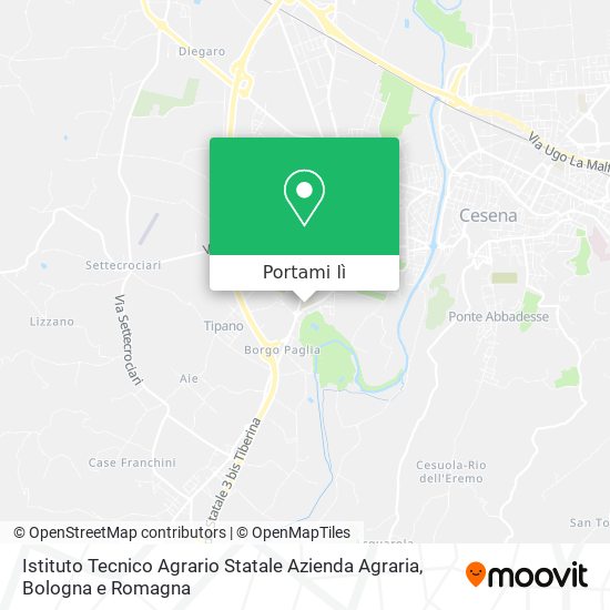 Mappa Istituto Tecnico Agrario Statale Azienda Agraria