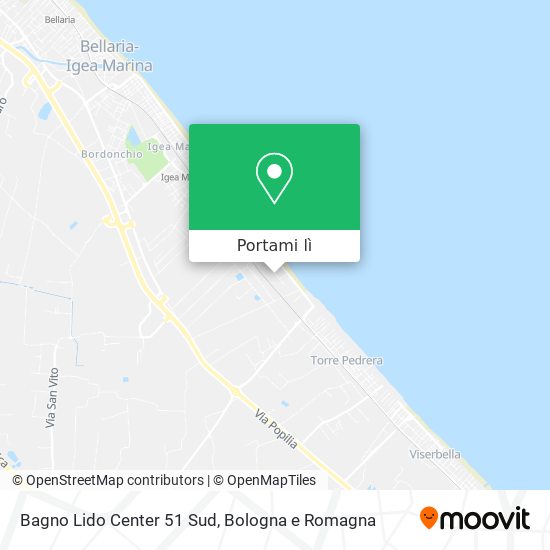 Mappa Bagno Lido Center 51 Sud