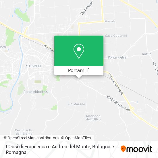 Mappa L'Oasi di Francesca e Andrea del Monte