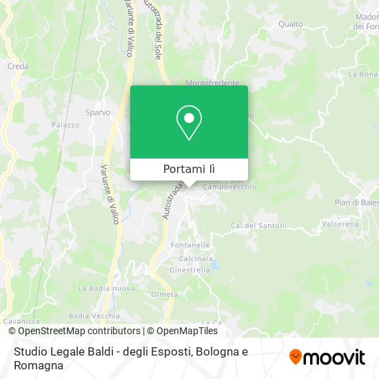 Mappa Studio Legale Baldi - degli Esposti