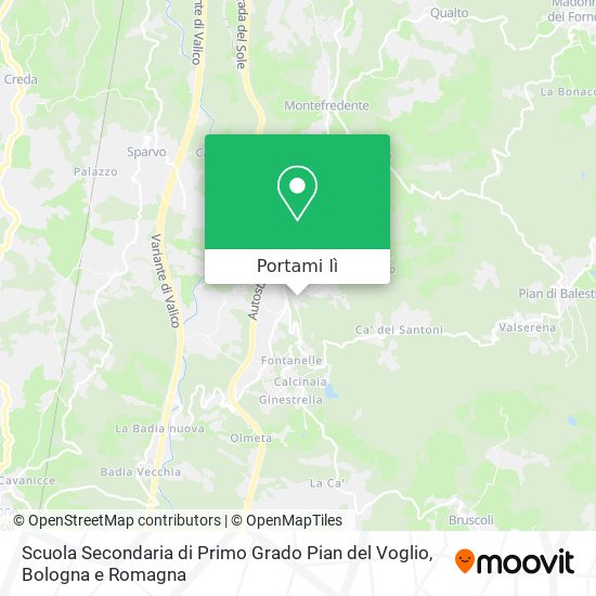 Mappa Scuola Secondaria di Primo Grado Pian del Voglio