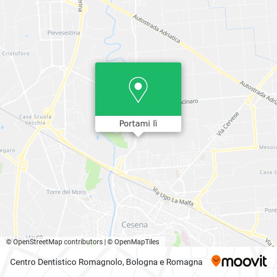 Mappa Centro Dentistico Romagnolo