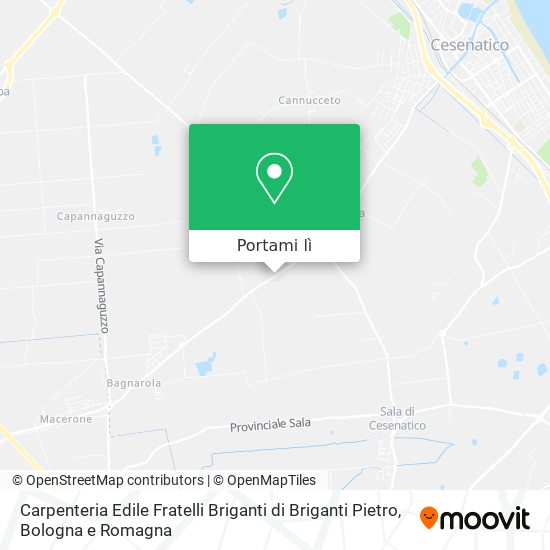 Mappa Carpenteria Edile Fratelli Briganti di Briganti Pietro
