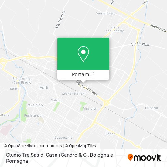 Mappa Studio Tre Sas di Casali Sandro & C.