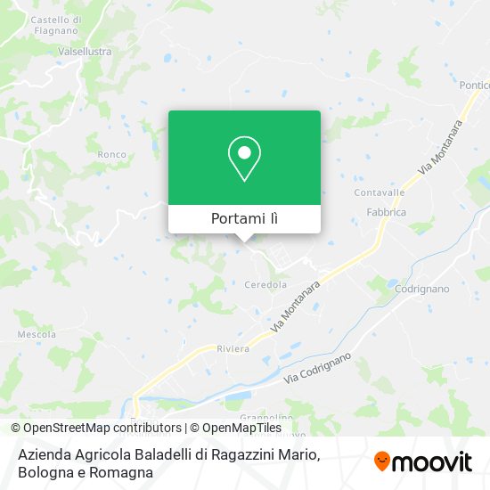 Mappa Azienda Agricola Baladelli di Ragazzini Mario