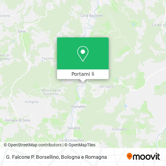 Mappa G. Falcone P. Borsellino