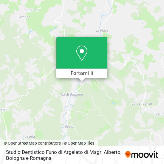 Mappa Studio Dentistico Funo di Argelato di Magri Alberto