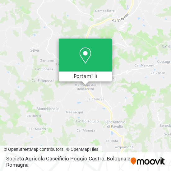 Mappa Società Agricola Caseificio Poggio Castro