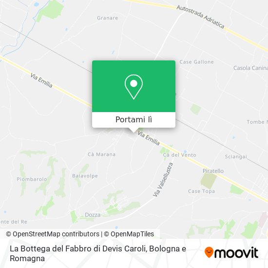 Mappa La Bottega del Fabbro di Devis Caroli