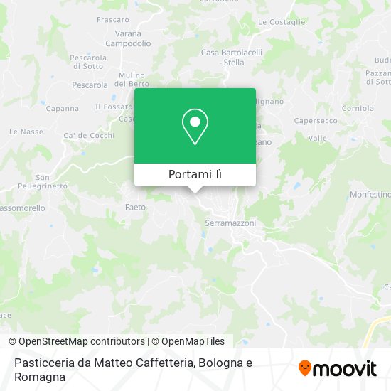 Mappa Pasticceria da Matteo Caffetteria