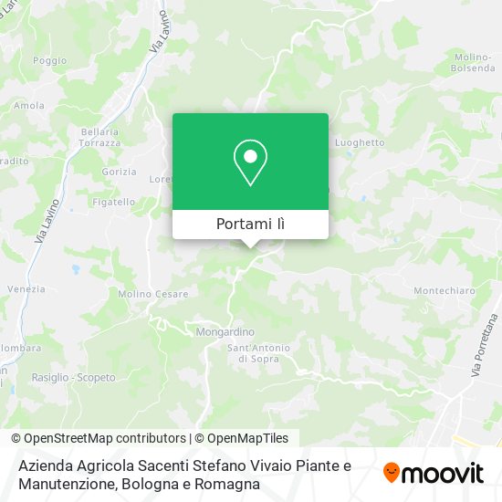 Mappa Azienda Agricola Sacenti Stefano Vivaio Piante e Manutenzione