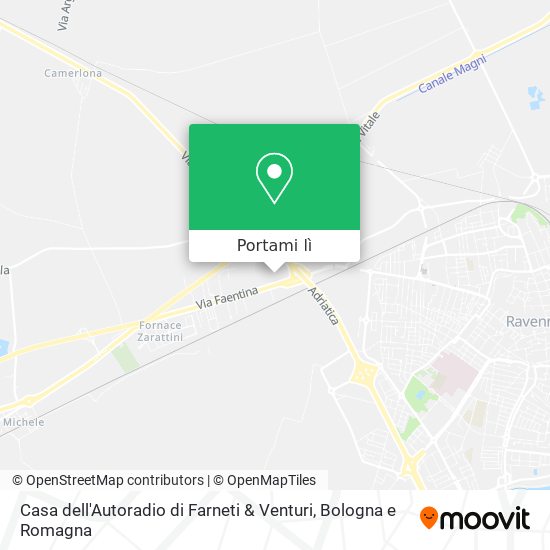 Mappa Casa dell'Autoradio di Farneti & Venturi