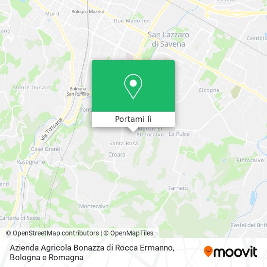 Mappa Azienda Agricola Bonazza di Rocca Ermanno