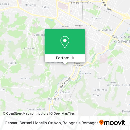 Mappa Gennari Certani Lionello Ottavio