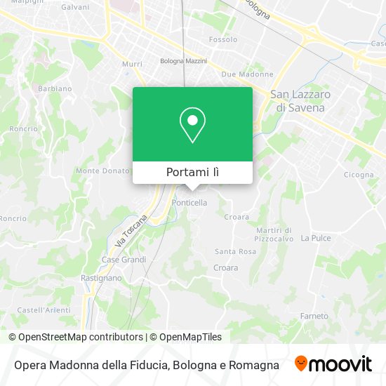 Mappa Opera Madonna della Fiducia