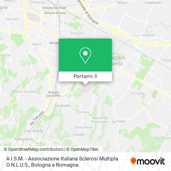 Mappa A.I.S.M. - Associazione Italiana Sclerosi Multipla O.N.L.U.S.