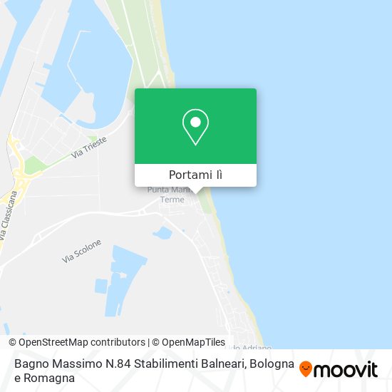 Mappa Bagno Massimo N.84 Stabilimenti Balneari
