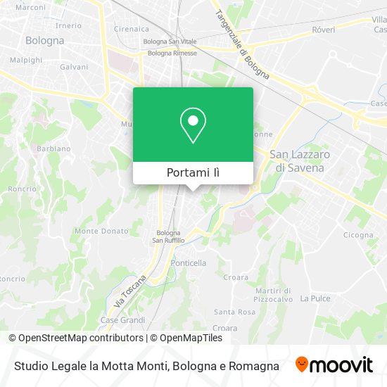 Mappa Studio Legale la Motta Monti