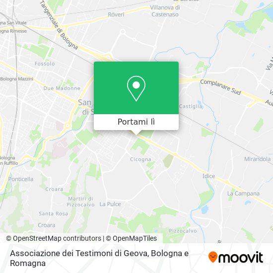 Mappa Associazione dei Testimoni di Geova
