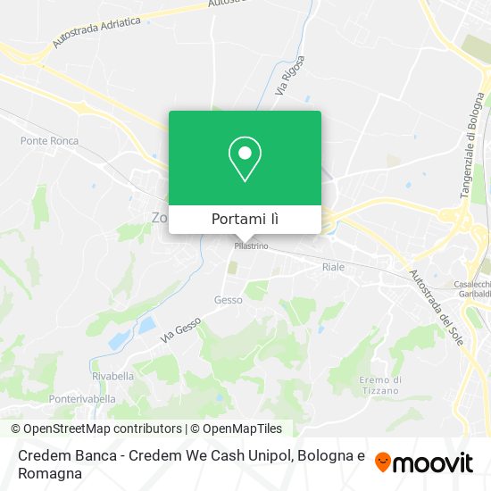 Mappa Credem Banca - Credem We Cash Unipol