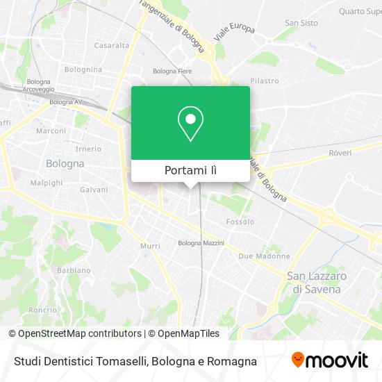 Mappa Studi Dentistici Tomaselli