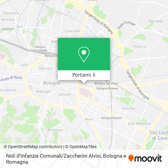 Mappa Nidi d'Infanzia Comunali / Zaccherini Alvisi