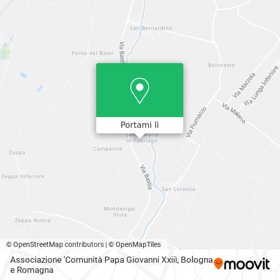 Mappa Associazione 'Comunità Papa Giovanni Xxiiì