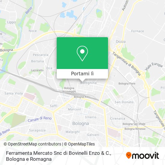 Mappa Ferramenta Mercato Snc di Bovinelli Enzo & C.