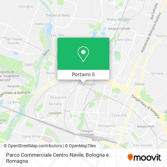 Mappa Parco Commerciale Centro Navile