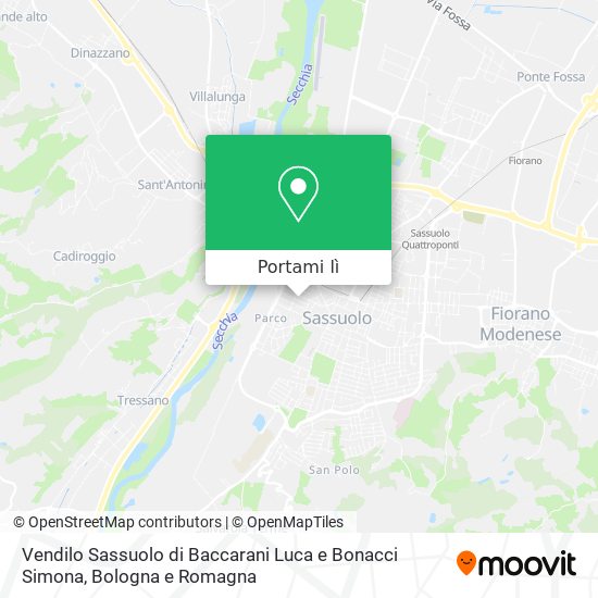 Mappa Vendilo Sassuolo di Baccarani Luca e Bonacci Simona