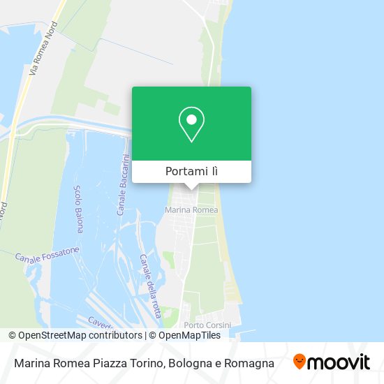 Mappa Marina Romea Piazza Torino